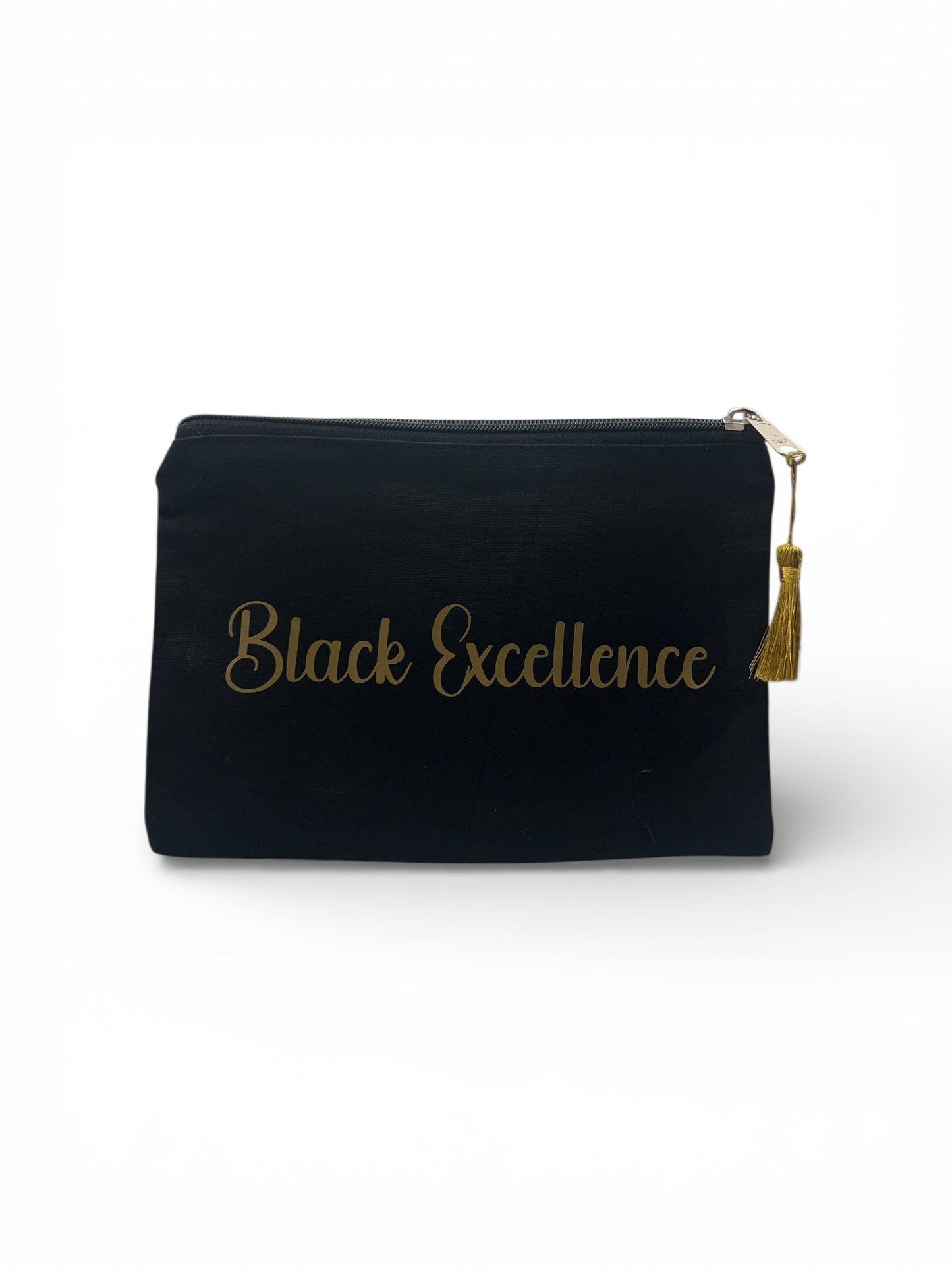 Black Excellence Zipper Pouch